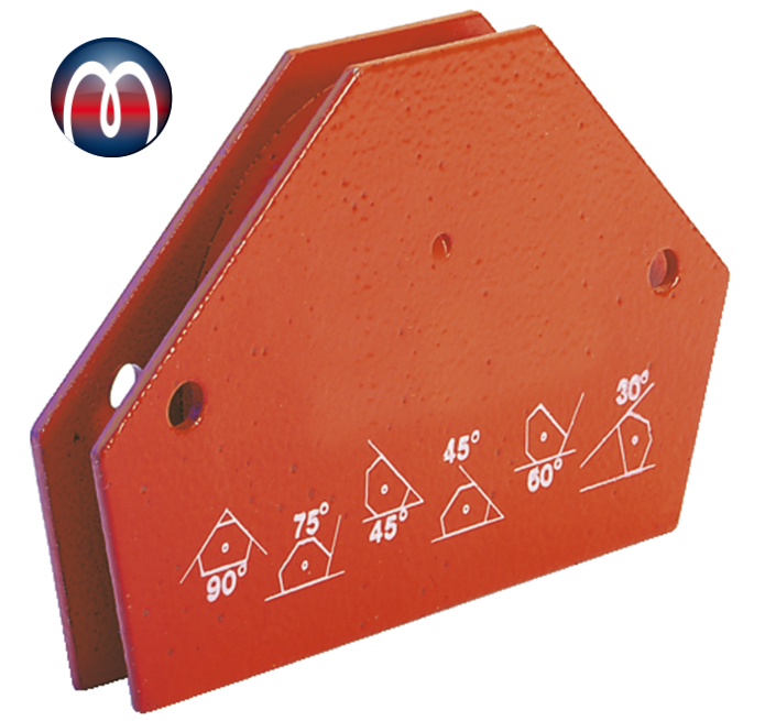 Multi Angle magnetic welding clamp 120mm x 16mm x 90mm Ferrit Angle 30 45 60 75 90 holds 15kg Magnosphere Shop